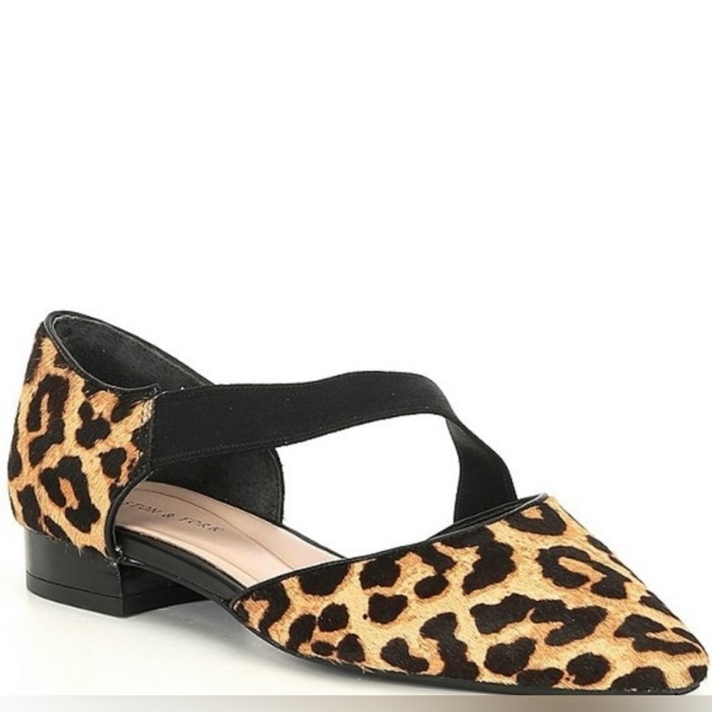 Preston & York Leopard Print Haircaff Asymmetrical Flats